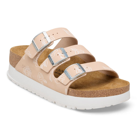 Birkenstock Women's Footwear > Sandals Birkenstock Women's Florida III Flex Platform LENB Light Rose Narrow