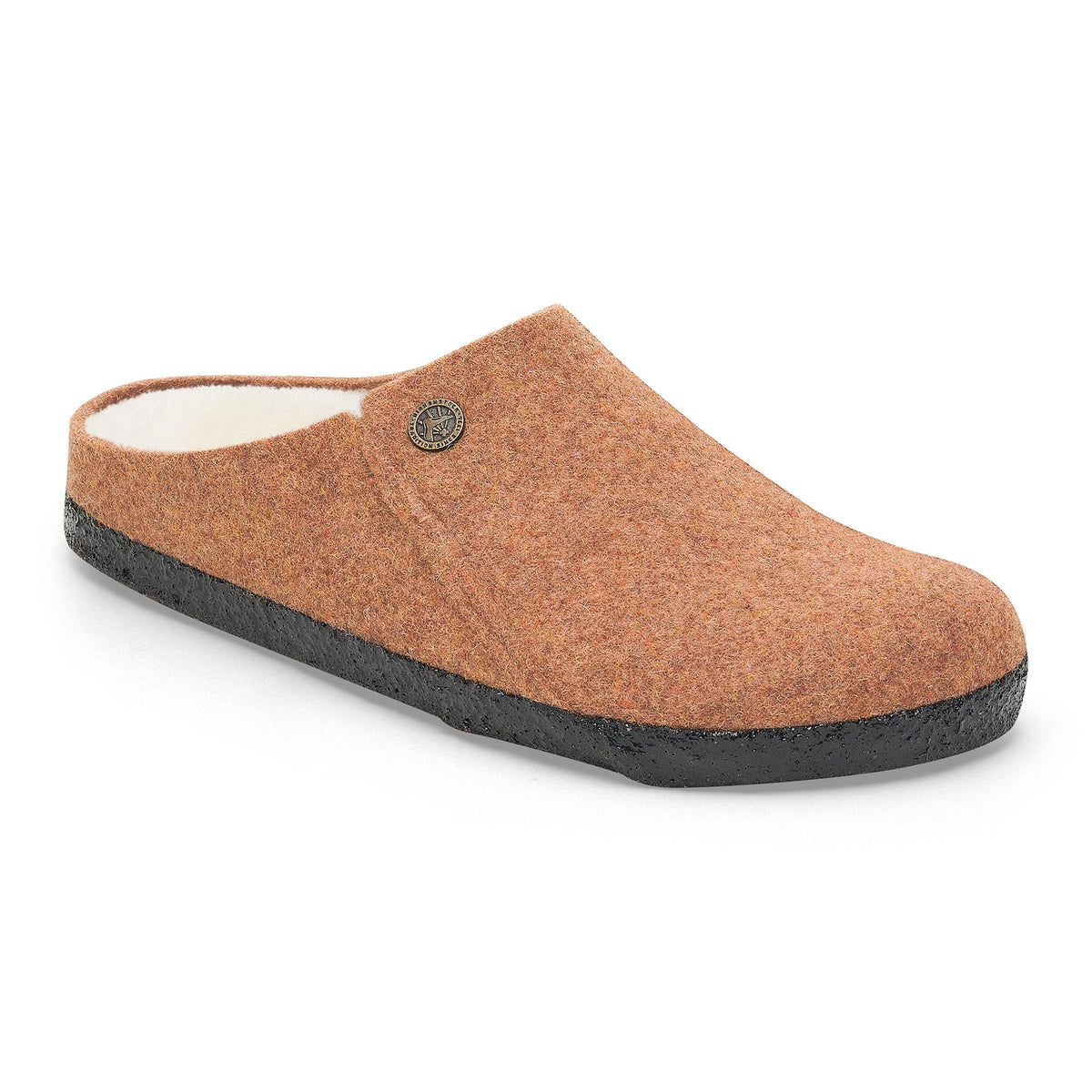 Birkenstock Women's Footwear > Slippers Birkenstock Women's Zermatt Shearling Wool Felt  Toffee Melange Narrow