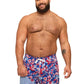 Chubbies Men's Apparel > Swim Chubbies Men's The Star Spangled Blooms 5.5" (Classic Lined Swim Trunk) Bright Blue