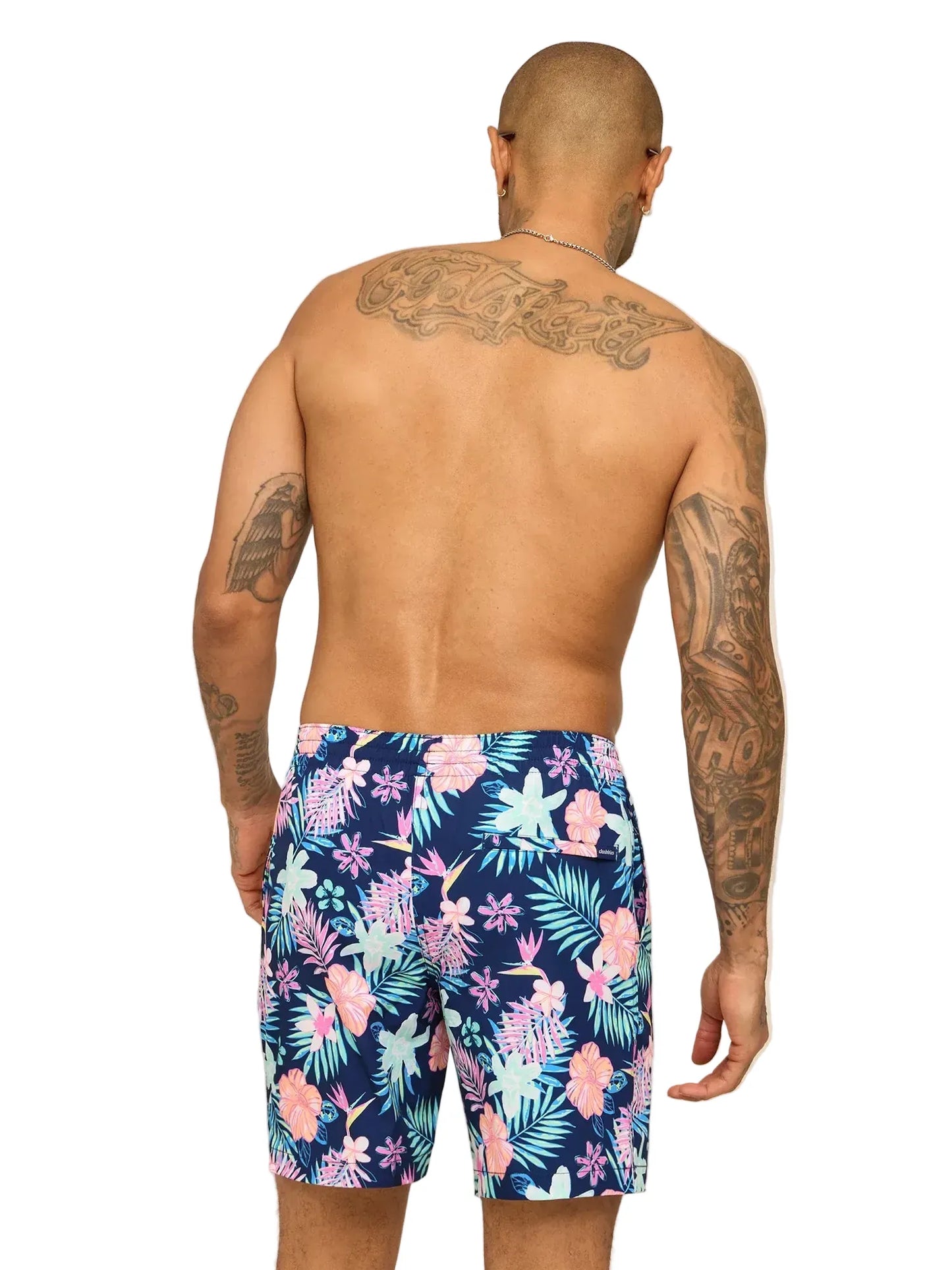 Chubbies Men's Apparel > Swim Chubbies Men's The Tropic Like Its Hots 7" (Classic Lined Swim Trunk) Navy