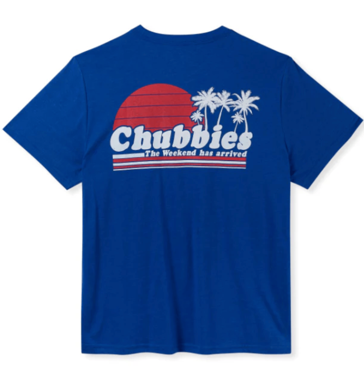Chubbies Men's Apparel > Tees Chubbies Men's The Ol' College Try (Non Pocket Graphic T-Shirt)- Dark Blue Bright Blue - Solid