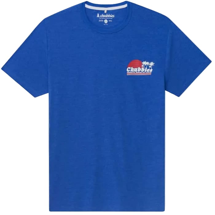 Chubbies Men's Apparel > Tees Chubbies Men's The Ol' College Try (Non Pocket Graphic T-Shirt)- Dark Blue Bright Blue - Solid