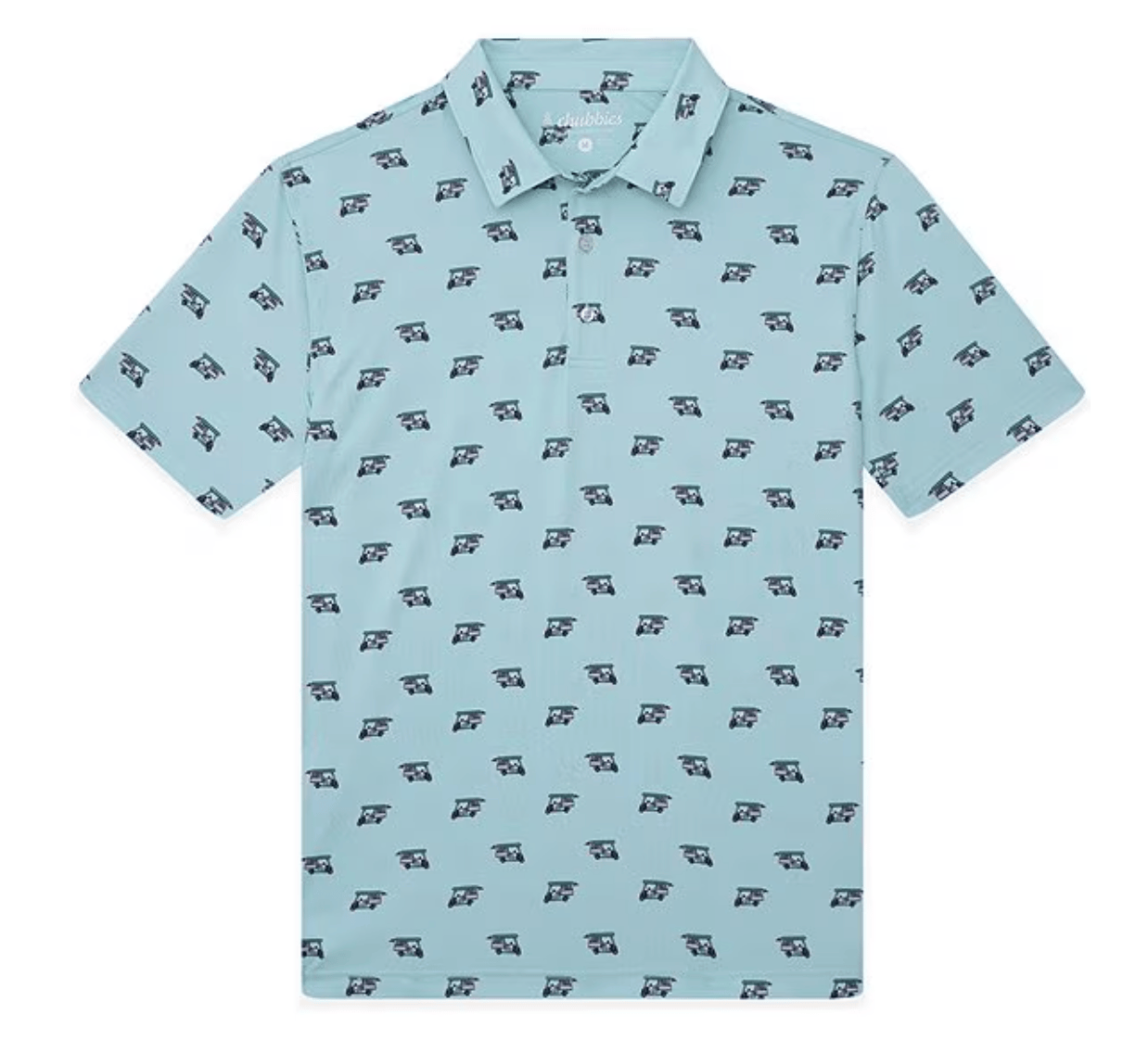 Chubbies Men's Apparel > Tops Chubbies Men's The Birdie Juice (Performance Polo) Light/Pastel Blue