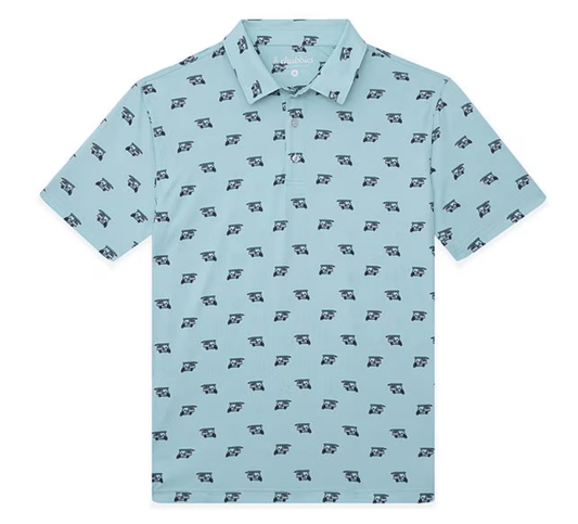 Chubbies Men's Apparel > Tops Chubbies Men's The Birdie Juice (Performance Polo) Light/Pastel Blue