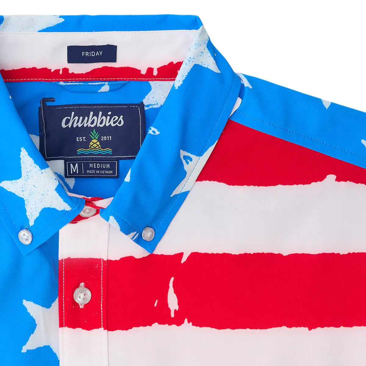 Chubbies Men's Apparel > Tops Chubbies Men's The Grand Ol' Flag (Performance Friday Shirt) Open Miscellaneous