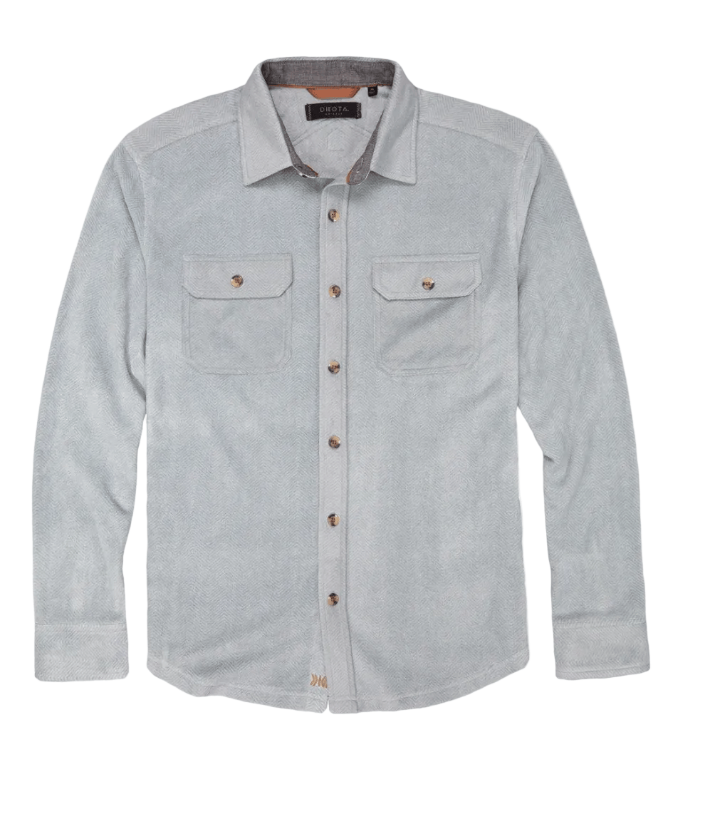 Dakota Grizzly Men’s Apparel > Tops Dakota Grizzly Men's Ozzy Silver Blue