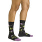 Darn Tough Accessories > Socks Darn Tough Women'S Blossom Crew Lightweight No Cushion Lifestyle Socks Charcoal