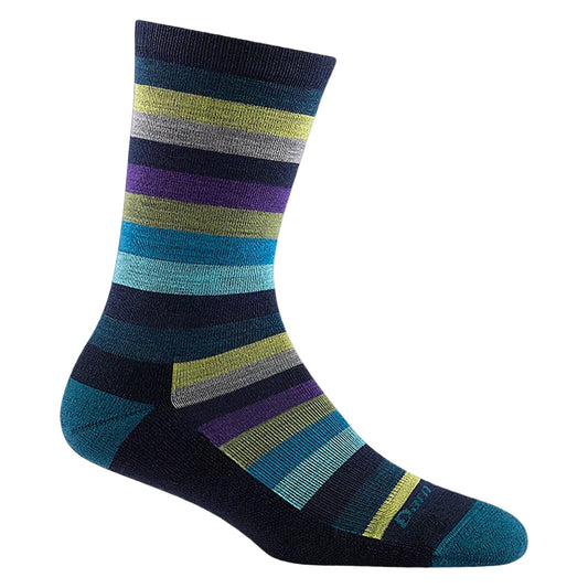 Darn Tough Accessories > Socks Darn Tough Women's Mystic Stripe Crew Lightweight Cushion Lifestyle Socks Dark Teal