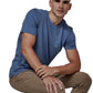 7 Diamonds Men's Core Crew Neck Tee Blue Indigo