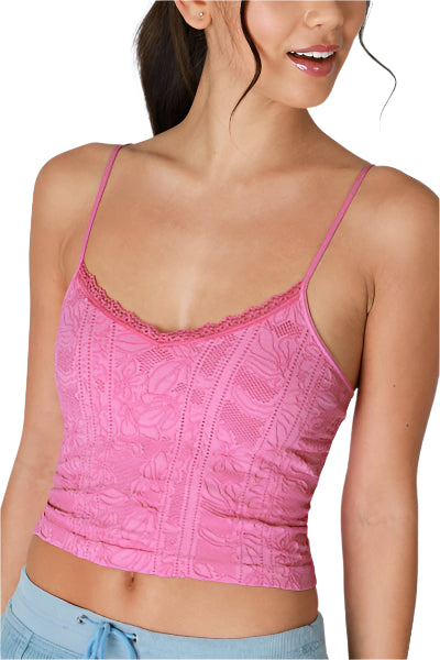 Nikibiki Women's Double Lace Trim Cami