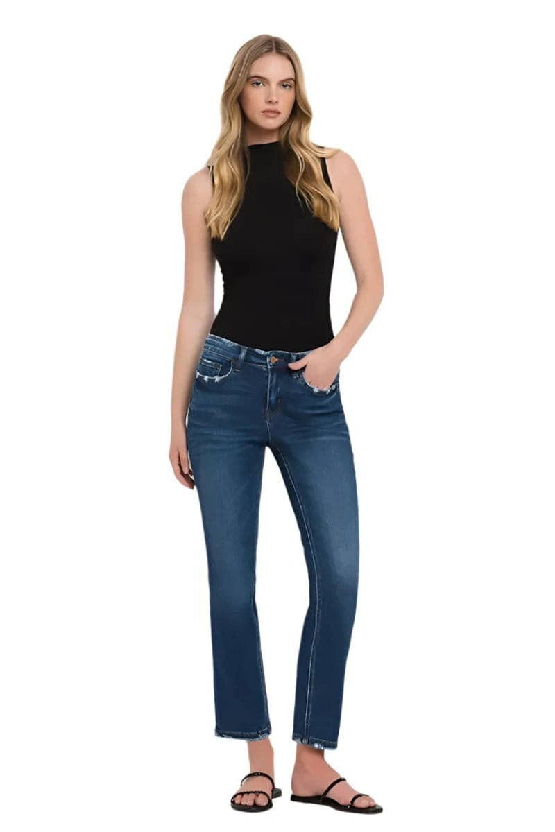 Flying Monkey 188 Flying Monkey Mid Rise Ankle Slim Straight Wax Plant