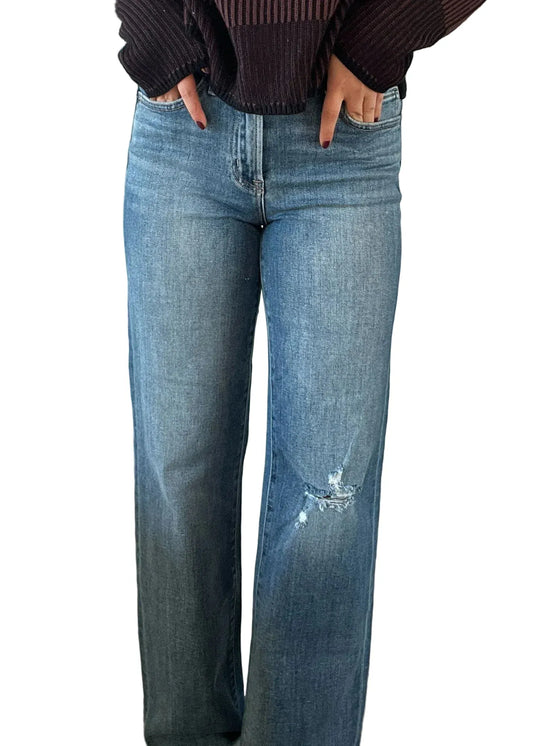 Flying Monkey 188 Flying Monkey Women's High Rise Slim Wide Rosalie