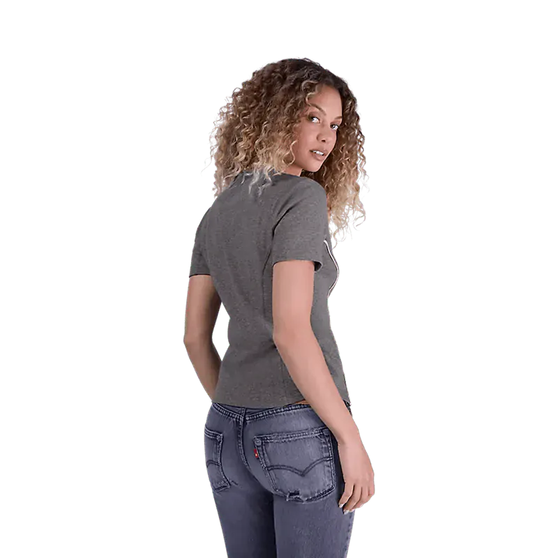 Fox 181 Fox Women's Moto-X Fitted Tee  Heather Graphite