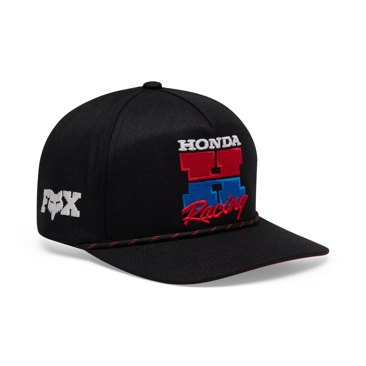 Fox 308 OS / Black Fox Honda Snapback Hat  Black