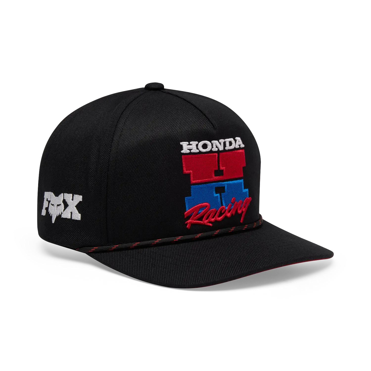 Fox 308 OS / Black Fox Honda Snapback Hat  Black