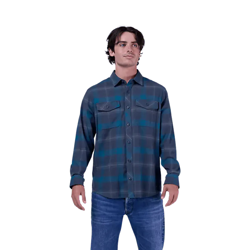Fox 502 Fox Men's Survivalist Core Flannel Ls  Midnight