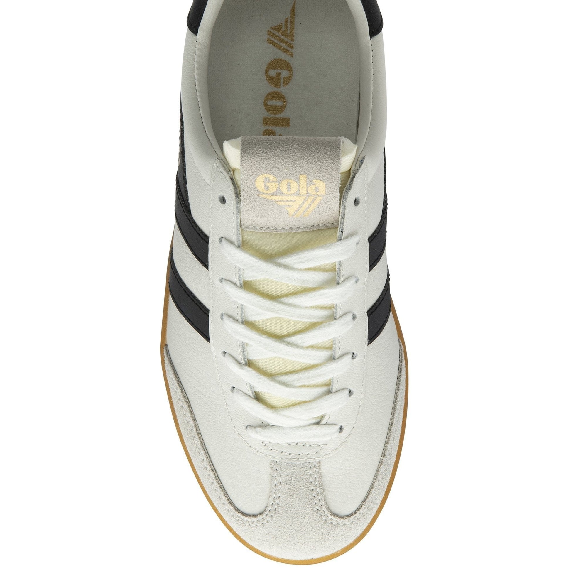 Gola 162 Gola Women's Cyclone Leather Sneaker White Black Gum