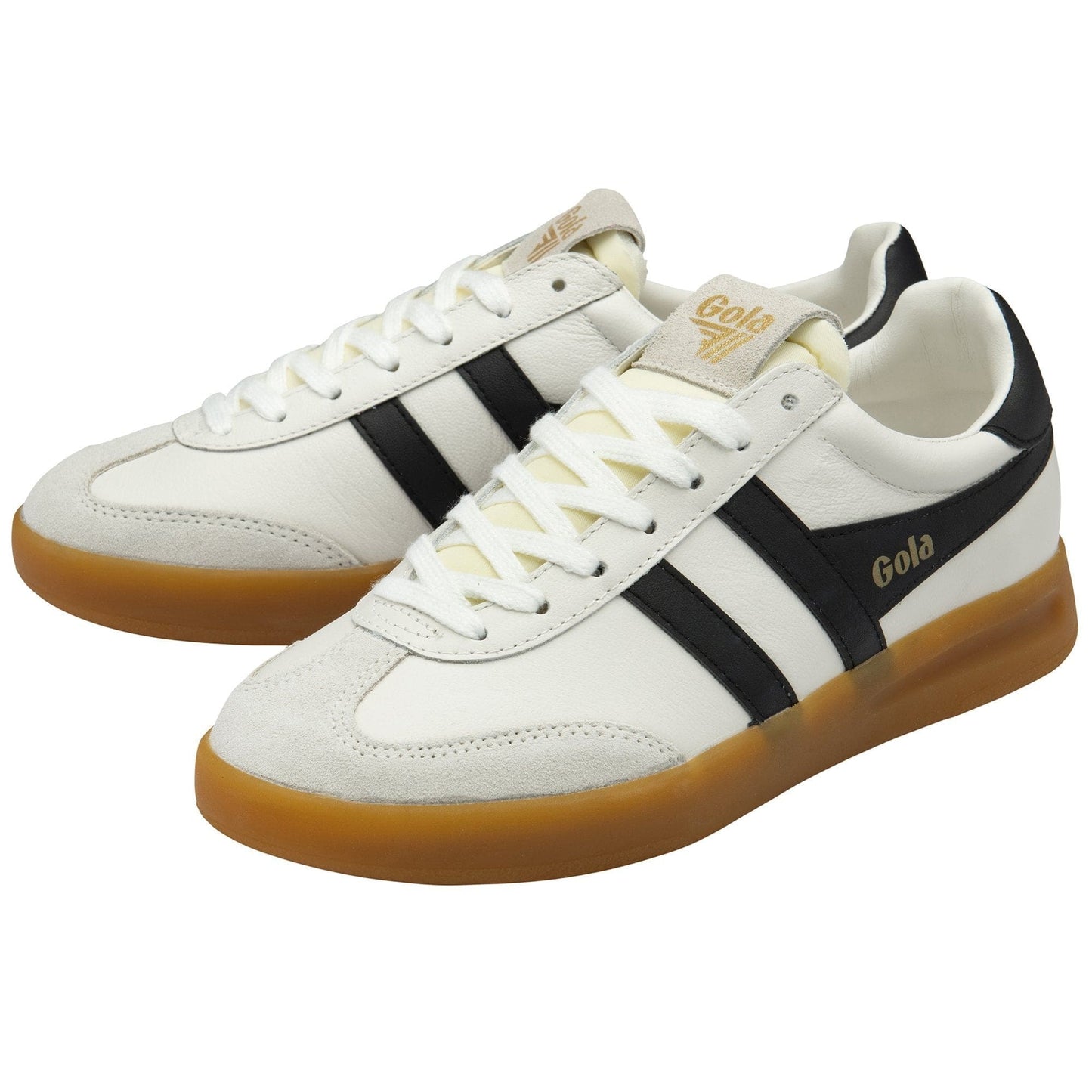 Gola 162 Gola Women's Cyclone Leather Sneaker White Black Gum