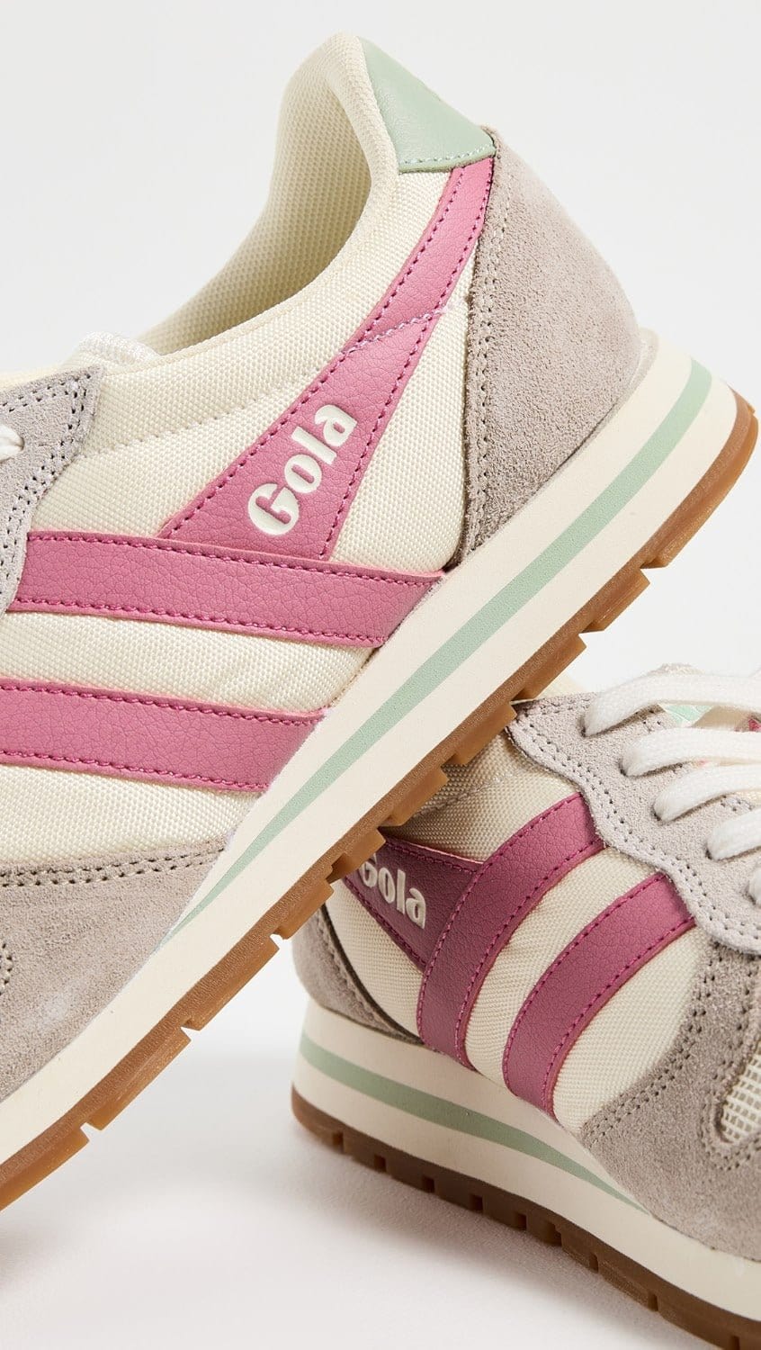 Gola 162 Gola Women's Daytona Sneakers Off White Fluro Pink