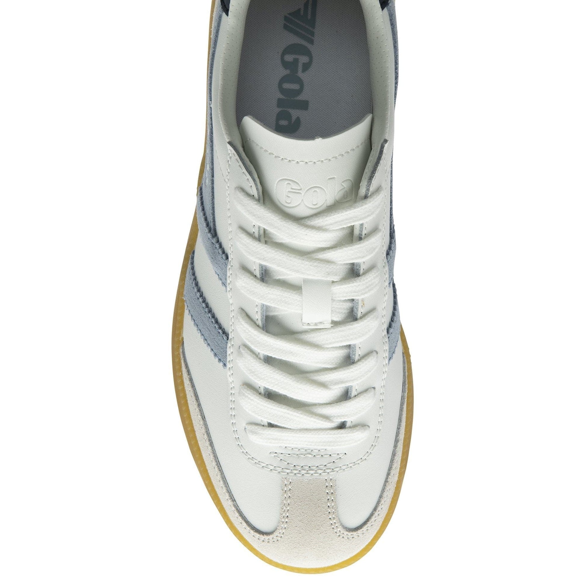 Gola 162 Gola Women's Viper Leather Sneaker White Air Navy Gum