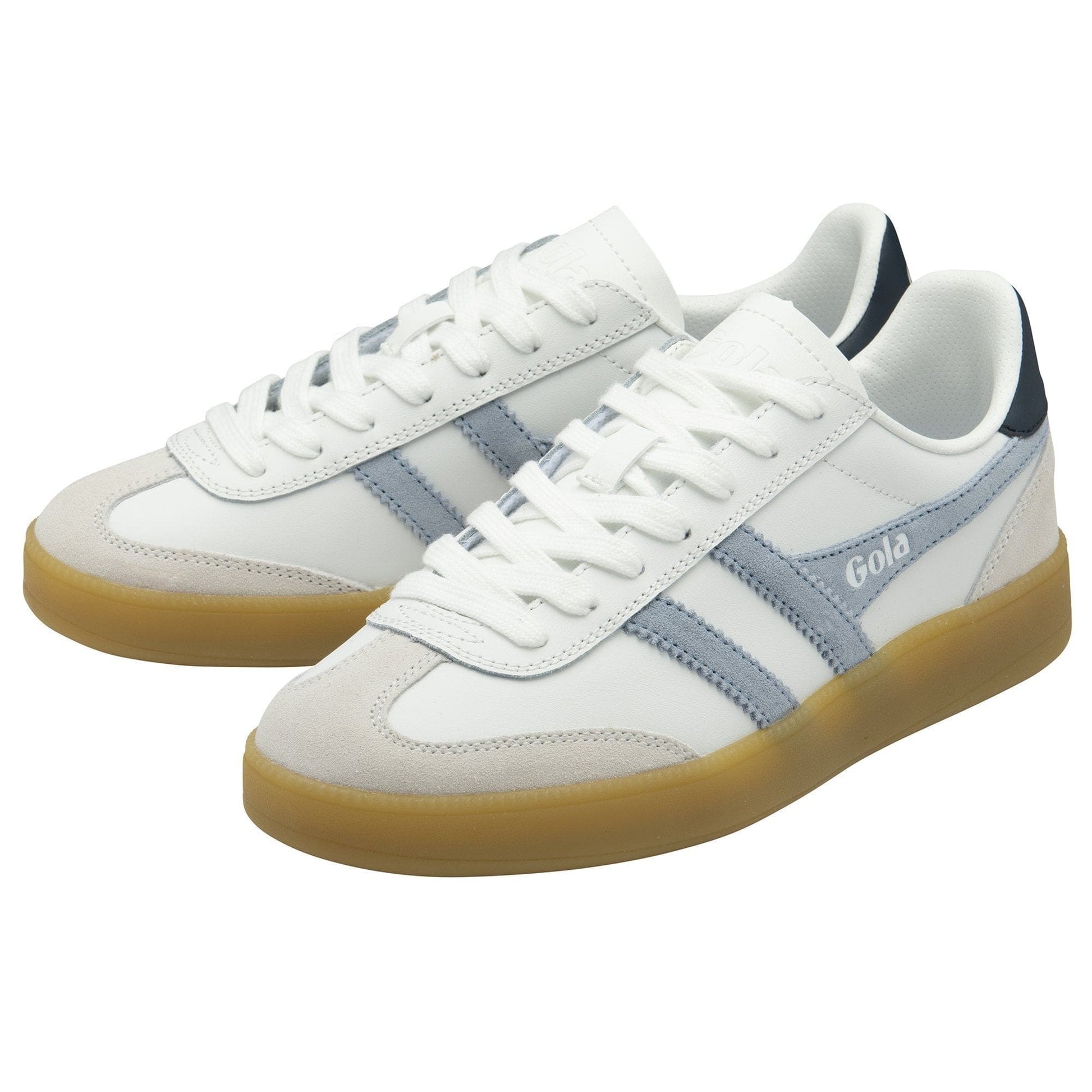 Gola 162 Gola Women's Viper Leather Sneaker White Air Navy Gum
