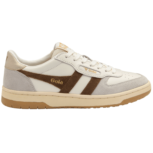 Gola Women’s Footwear > Casual Shoes Gola Women's Hawk Sneakers Off White/Otter/Gold