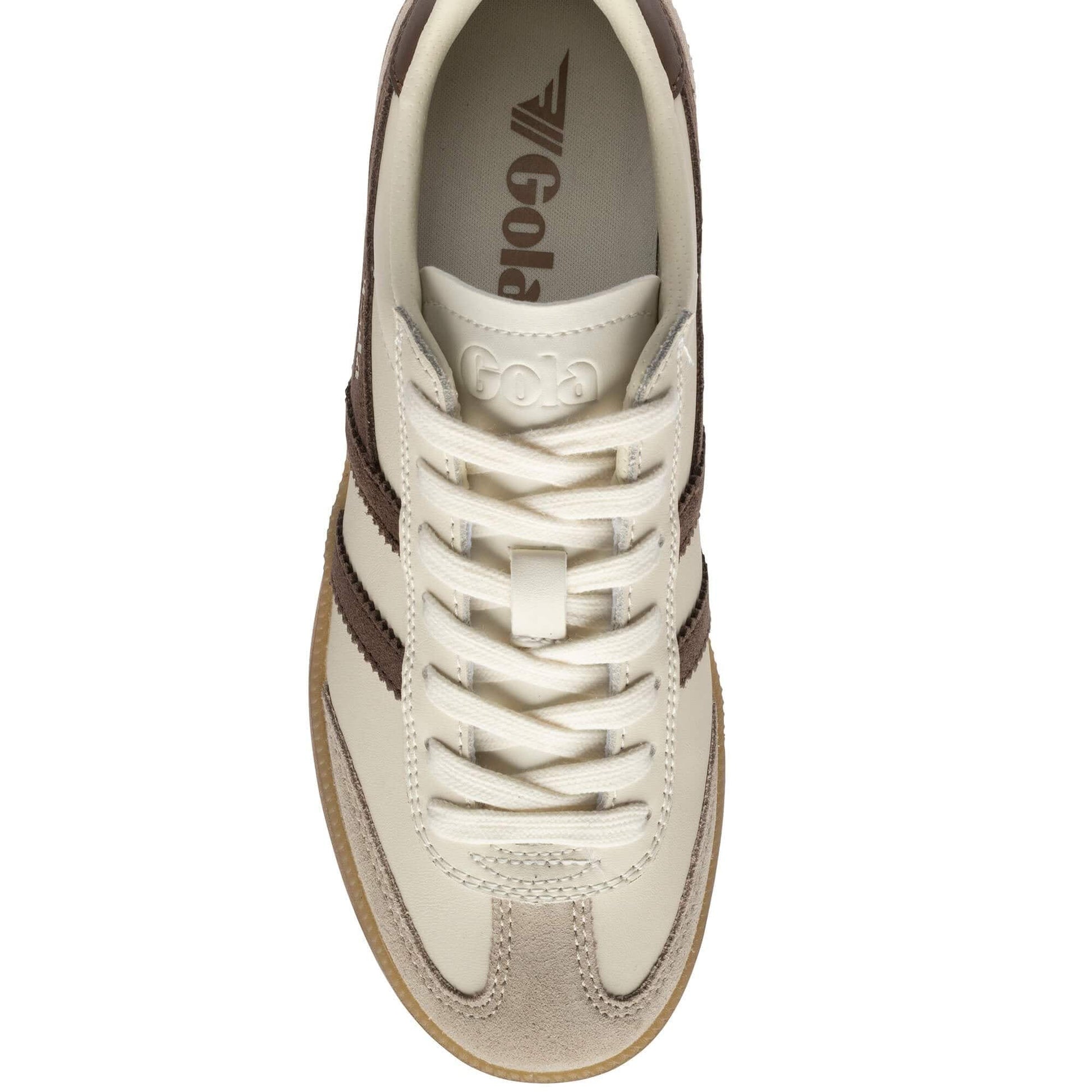 Gola Women’s Footwear > Casual Shoes Gola Women's Viper Leather Sneakers Off White/Bone/Otter/Gum