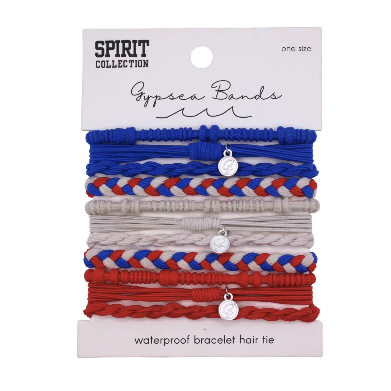 Gypsea Bands 173 Gypsea Bands Red White Blue Hair Ties