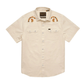 Howler Bros 502 Howler Bro's Men's Crosscut Deluxe Snapshirt - Fowl Play : Off White Dobby