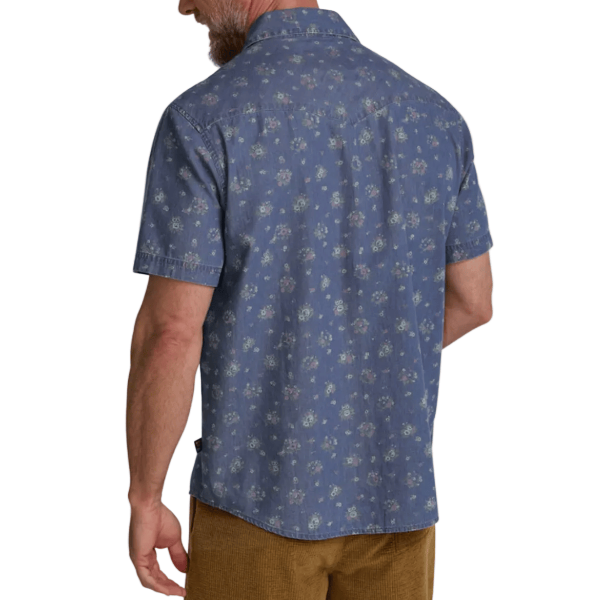 Howler Bros 502 Howler Bros Mens  H Bar B Snapshirt - Bouquets : Washed Indigo Bouquets : Washed Indigo