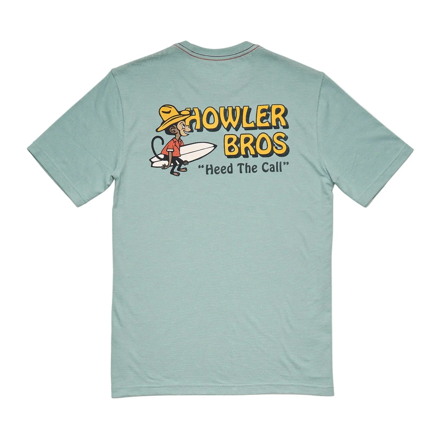 Howler Bros 505 Howler Bro's Men's Blended T-Shirt - El Monito Surfs : Riviera Blue
