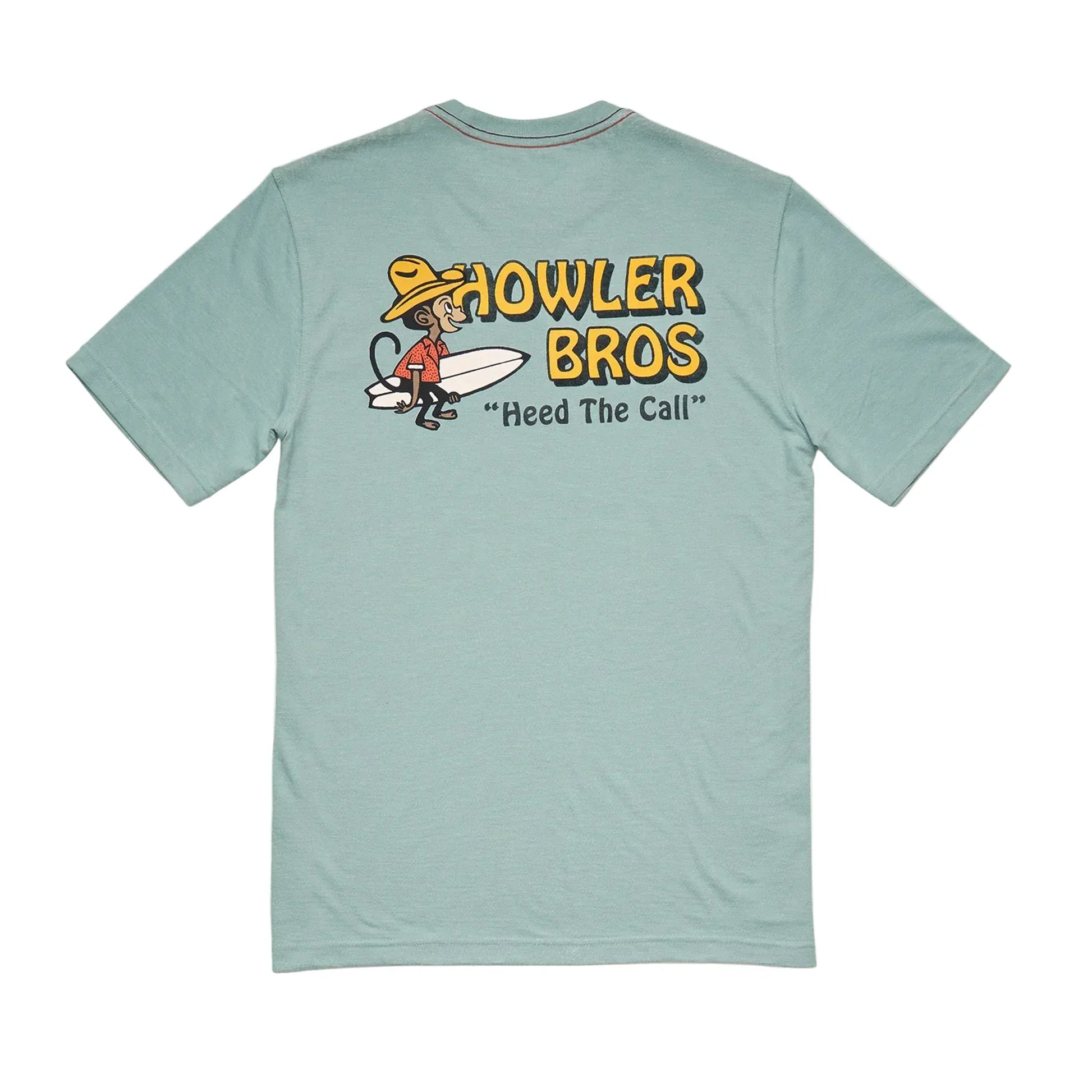 Howler Bros 505 Howler Bro's Men's Blended T-Shirt - El Monito Surfs : Riviera Blue