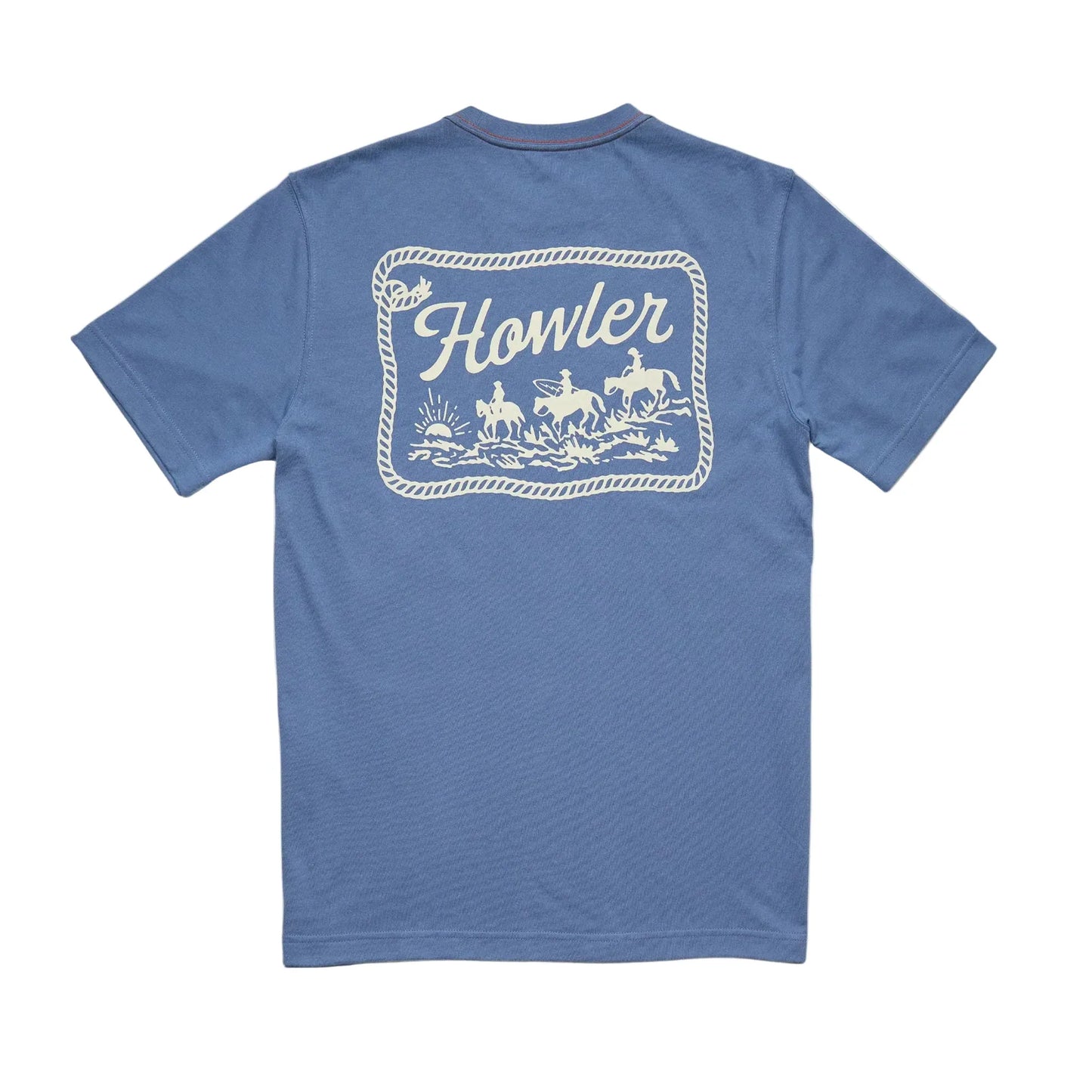 Howler Bros 505 Howler Bro's Men's Blended T-Shirt - Howler Posse : Blue Horizon