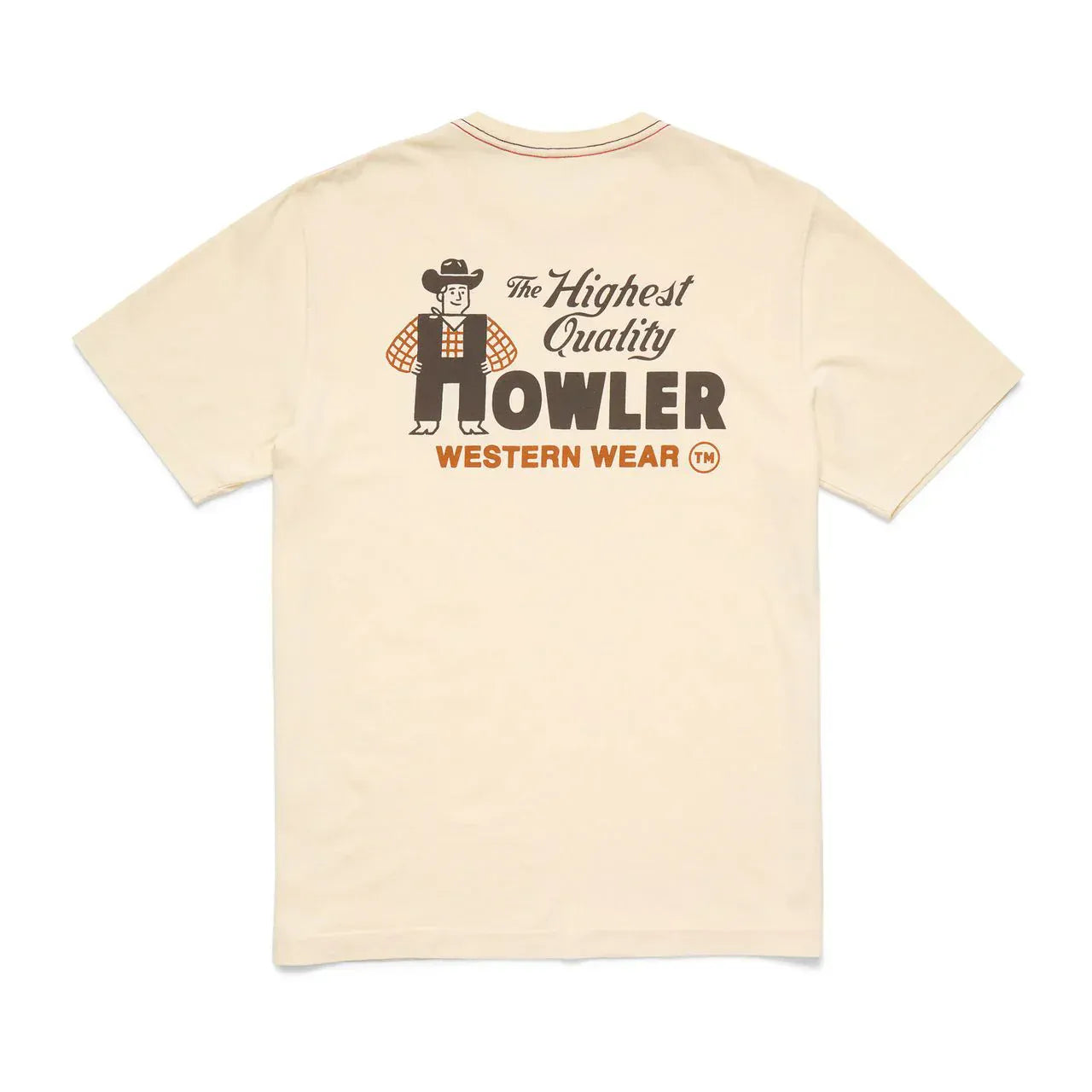 Howler Bros 505 Howler Bro's Men's Cotton T-Shirt - Howler Western Wear : Natural