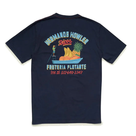 Howler Bros 505 Howler Bros Cotton Pocket T-Shirt - Fruteria Flotante : Navy Fruteria Flotante : Navy