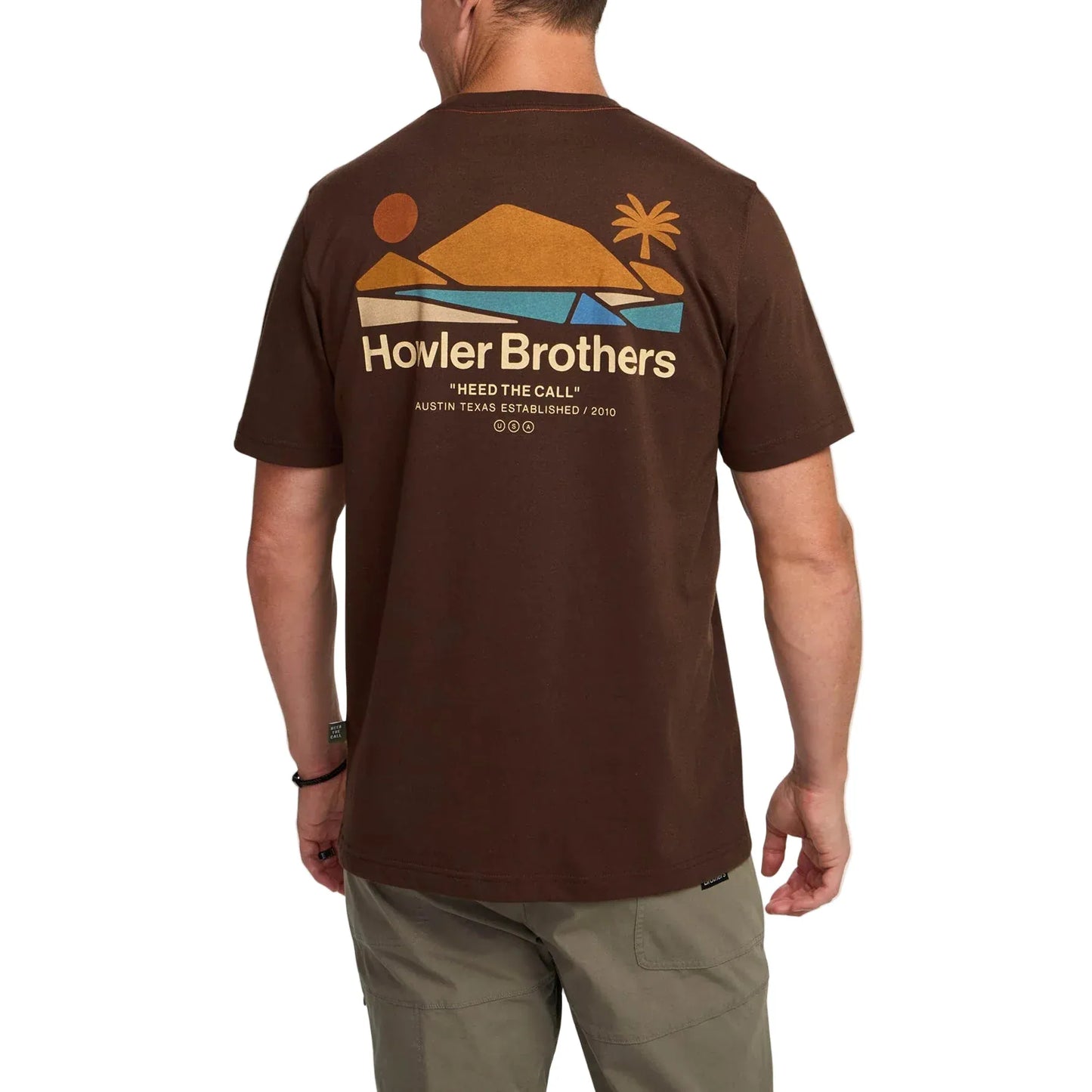 Howler Bros 505 Howler Bros Men's Bahia de Howler Tee Mahagony