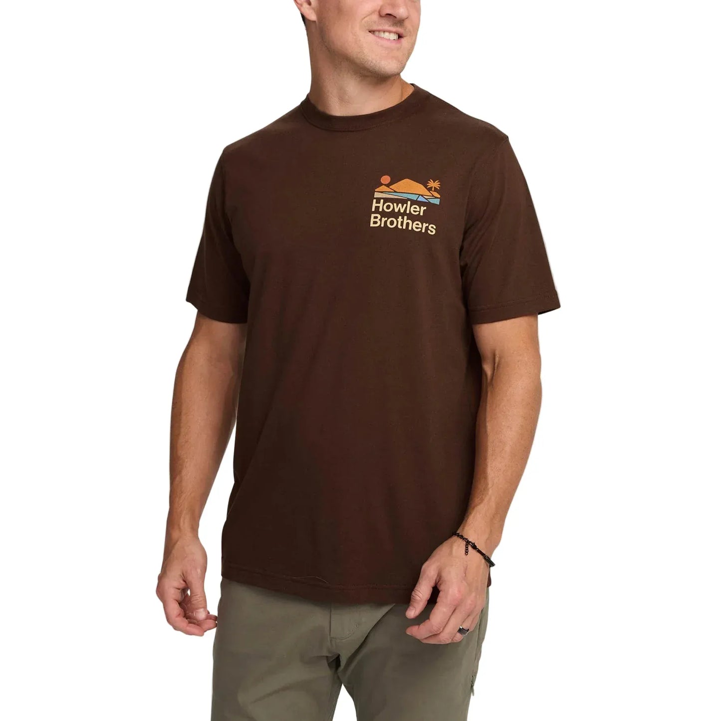 Howler Bros 505 Howler Bros Men's Bahia de Howler Tee Mahagony