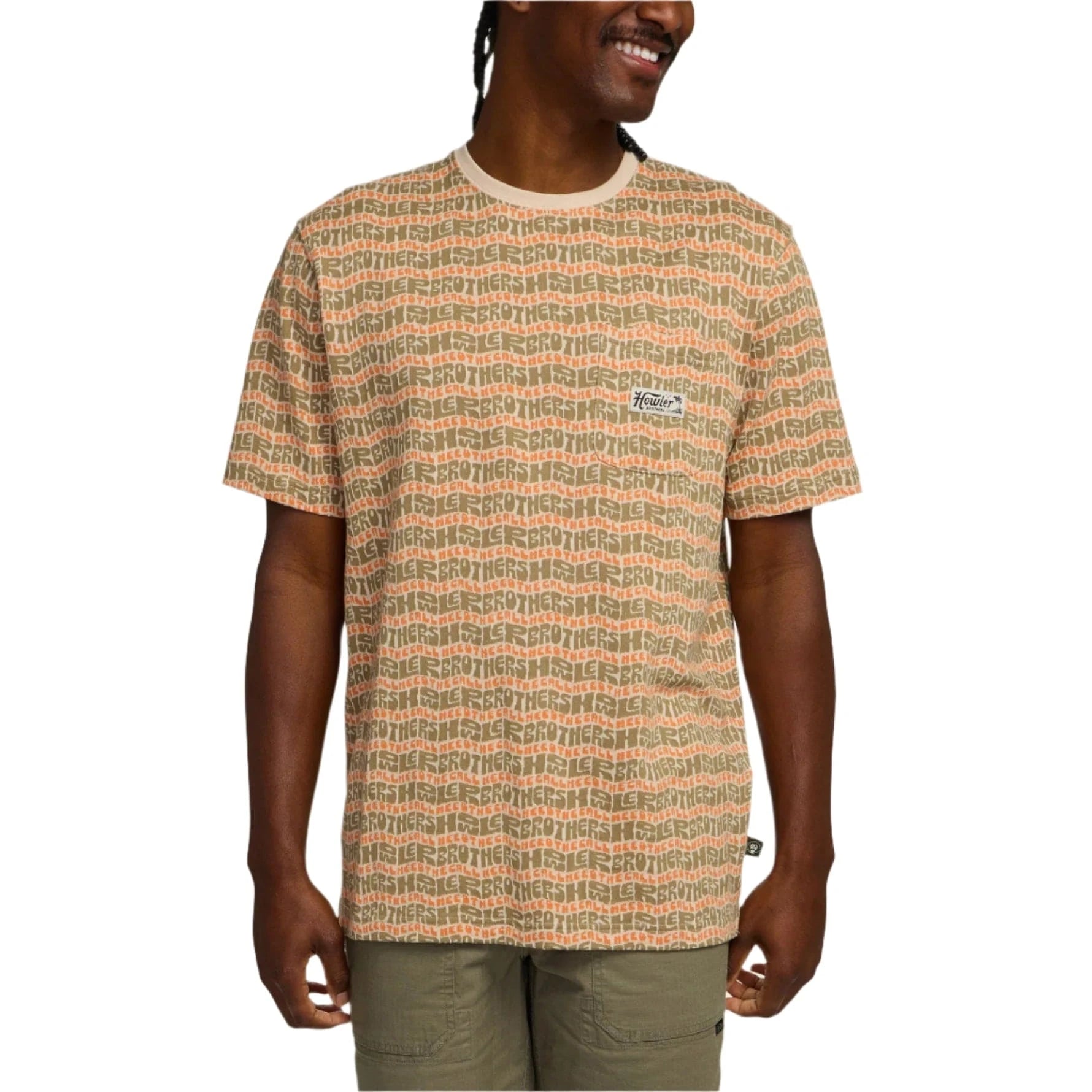 Howler Bros 505 Howler Bros Men's Jacquard T HB Flow Sand