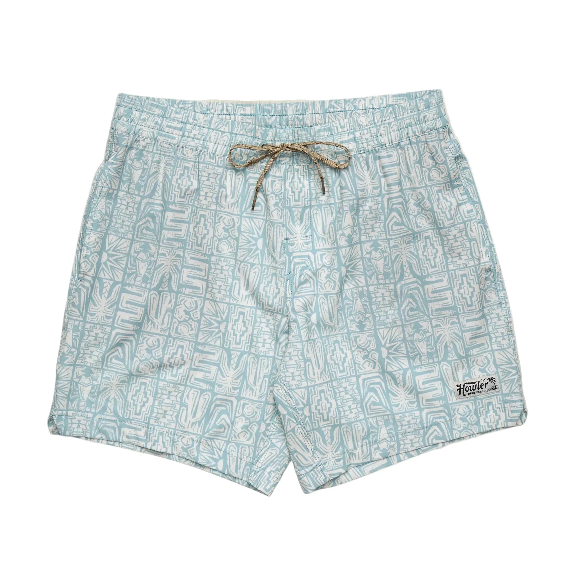Howler Bros 702 Howler Bros Men's Deep Set Boardshorts - Tidal Tablets : Seafoam Tidal Tablets : Seafoam