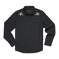 Howler Bros Men's Apparel > Shirts Howler Bros Men's Crosscut Deluxe Long Sleeve Orange Blossom Antique Black