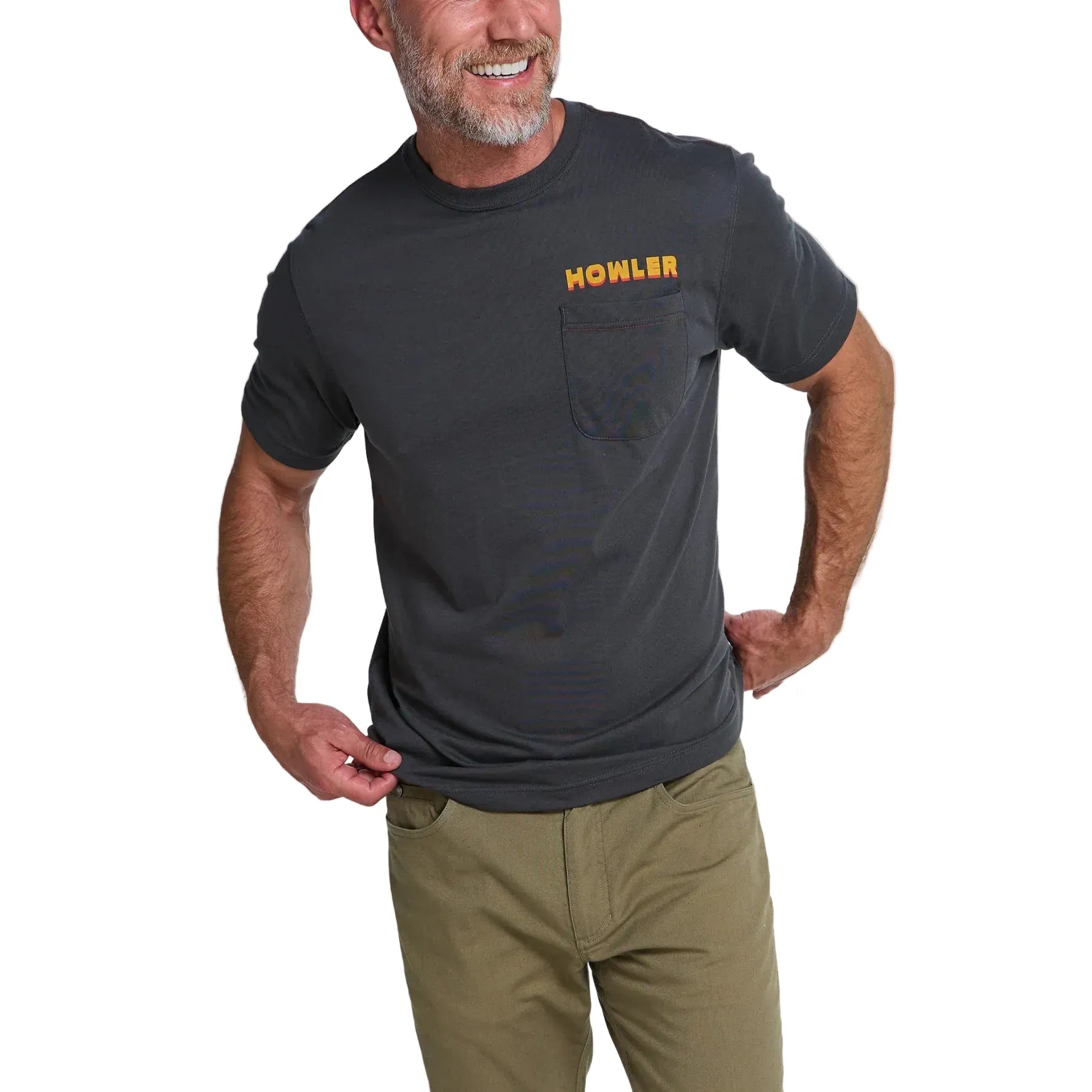 Howler Bros Men's Apparel > T-Shirts Howler Bros Men’s Pocket T-Shirt - Osprey Prey : Antique Black