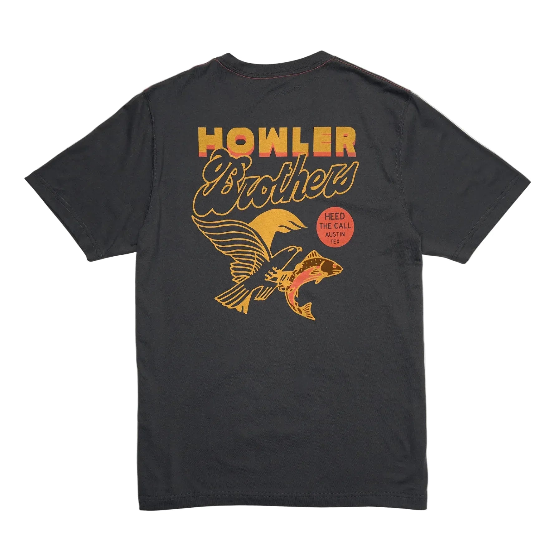 Howler Bros Men's Apparel > T-Shirts Howler Bros Men’s Pocket T-Shirt - Osprey Prey : Antique Black