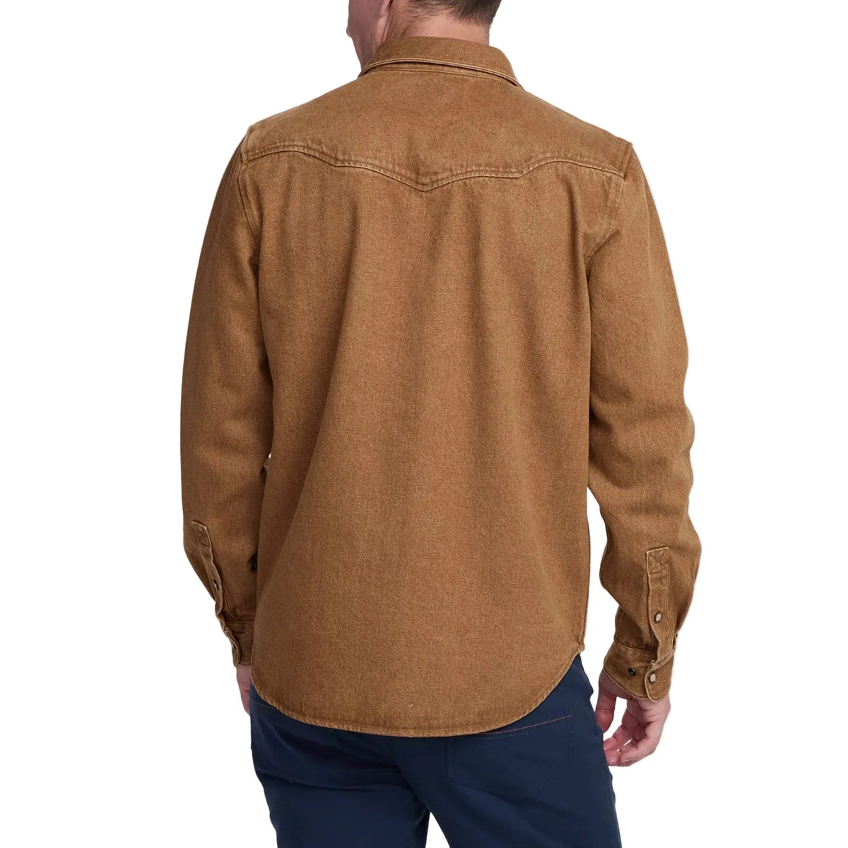 Howler Bros Men's Apparel > Wovens & Flannels Howler Bro's Men's Dust Up Denim Snapshirt Owens Oaker Wash