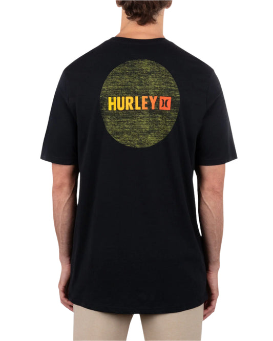 Hurley Men's Circle Gradient SS Black