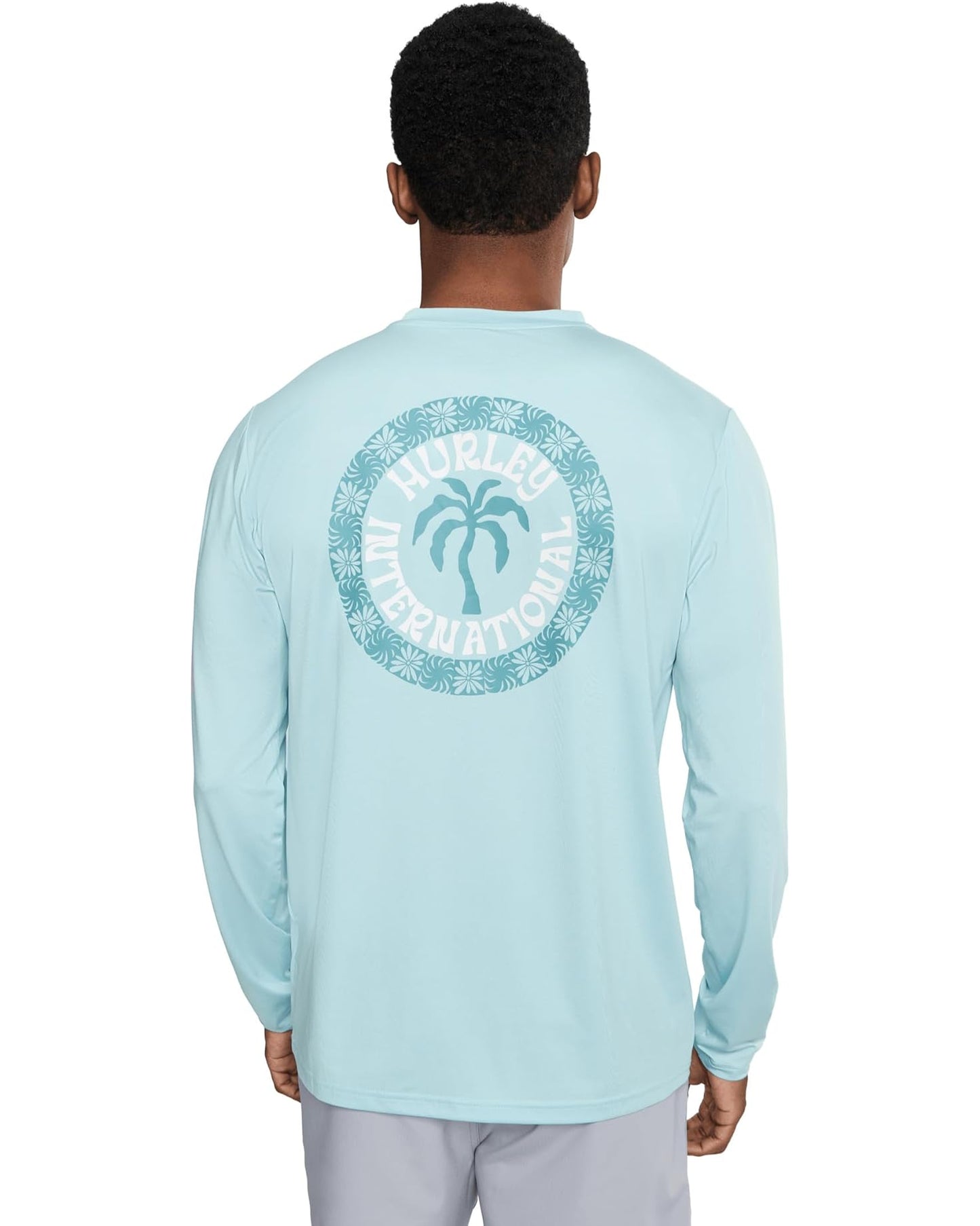 Hurley 503 Hurley Men's Hybrid Upf Long Sleeve Iceland Heather