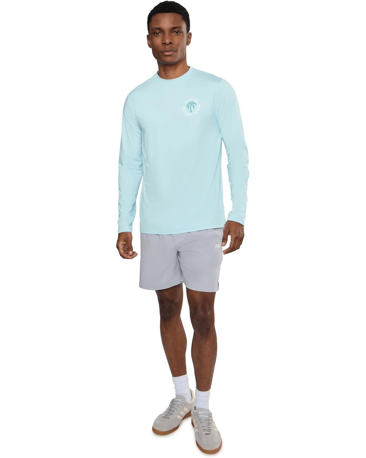 Hurley 503 Hurley Men's Hybrid Upf Long Sleeve Iceland Heather