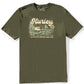 Hurley 505 Hurley Men's Camp Tee Charcoal Fern