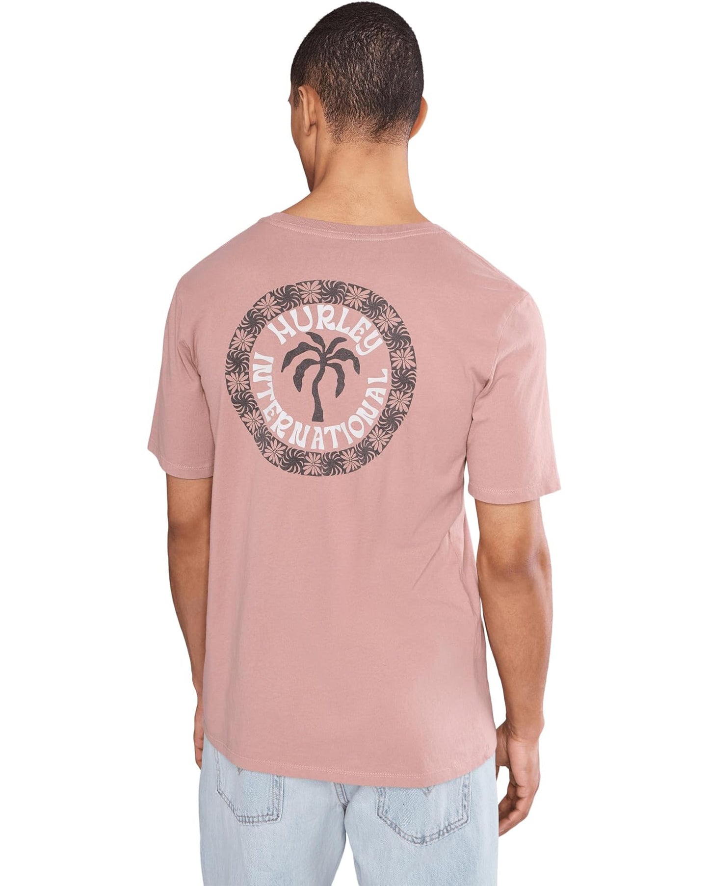 Hurley 505 Hurley Men's Palm Short Sleeve Tee Phantom Rose