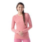 Smartwool Women's Classic Thermal Merino Base Layer Crew Garden Pink Digi Snow