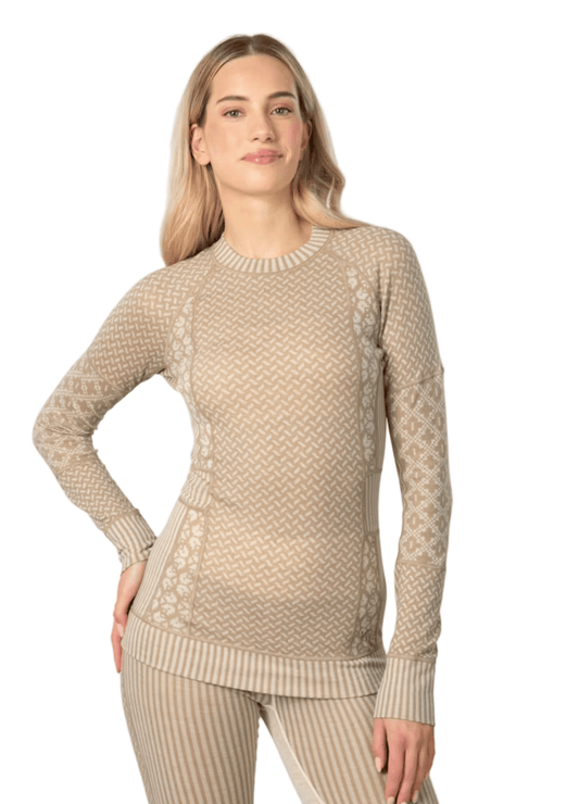Kari Traa 181 Kari Traa Women's Smekker Long Sleeve Baselayer Mocha